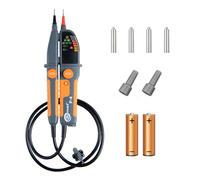 SONEL P-4 Testeur de Tension Bipolaire Professionnel - Mesure Automatique AC/DC jusqu'à 1000V, Indications LED et Sonores, Test RCD, Fonction HOLD, Robuste IP65, Sécurité CAT IV 600V / CAT III 1000V