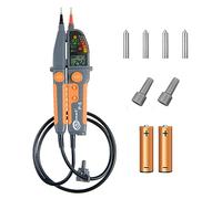 SONEL P-5 Indicateur de Tension Bipolaire Professionnel - Mesure Automatique AC/DC jusqu'à 1000 V, Alertes Sonores, Test RCD, Étanche IP65, Écran LCD avec Lampe Torche, CAT IV 600 V/CAT III 1000 V