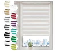 Sonello Store Enrouleur sans Percage Jour Nuit Klemmfix 55x100cm Blanc