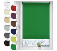 Sonello Store occultant Klemmfix sans percage 110cm x 210cm Vert, Store Enrouleur Opaque pour fenêtres et Portes, Fixation avec ou sans perçage, Kit de Montage Inclus, Protection Solaire