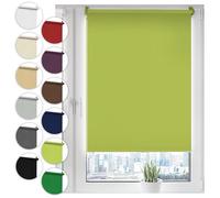 Sonello Store occultant Klemmfix sans percage 65cm x 130cm Olive Vert, Store Enrouleur Opaque pour fenêtres et Portes, Fixation avec ou sans perçage, Kit de Montage Inclus, Protection Solaire