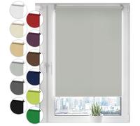 Sonello Store occultant Klemmfix sans percage 80cm x 130cm Gris Clair, Store Enrouleur Opaque pour fenêtres et Portes, Fixation avec ou sans perçage, Kit de Montage Inclus, Protection Solaire