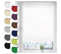 Sonello Store occultant Klemmfix sans percage105cm x 100cm Blanc, Store Enrouleur Opaque pour fenêtres et Portes, Fixation avec ou sans perçage, Kit de Montage Inclus, Protection Solaire