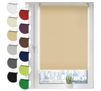 Sonello Store occultant Klemmfix sans percage110cm x 100cm Beige, Store Enrouleur Opaque pour fenêtres et Portes, Fixation avec ou sans perçage, Kit de Montage Inclus, Protection Solaire