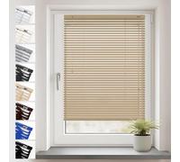 Sonello Store Vénitien en Aluminium Pans Perçage Fenetres 130 x 220cm Beige | Store vénitien en Aluminium pour Fenêtre, Klemmfix Sans Perçage, Protection Solaire, Intérieur, Protection de la Vie Privée
