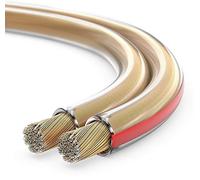 sonero® 20 mètres 2x4.00mm² CCA câble de Haut-Parleur/câble d'enceinte, Couleur: Transparent