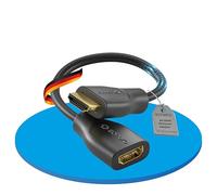 Sonero® Adaptateur Portsaver 4K HDMI, Haut débit Haut de Gamme, Prise vers Prise HDMI, Contacts plaqués Or, Double Blindage, Gaine PVC, 0,15 m