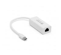 Sonero Adaptateur réseau USB 3.0, Adaptateur Ethernet USB-C vers RJ45, 1000 Mbps, Contacts plaqués Or, Compatible avec Ordinateurs Portables et MacBook, Blanc, 0,20 m