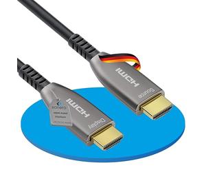 Sonero Câble® 30m HDMI 2.0b, fibre optique hybride, UHD 2160P, 4K60Hz, 4:4:4, HDR, 18Gbps
