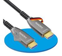 Sonero® Câble 8K-HDMI 2.1, câble hybride fibre optique, résolution jusqu'à 8K 60 Hz (7680 x 4320) / 4K 120Hz (3840 × 2160), prise en charge HDCP 2.2, anthracite, 15 mètres