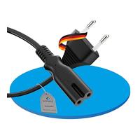 sonero Câble d'alimentation 2 pôles, 2,0m, Prise Euro Type C sur Prise IEC C7 Euro 8 mâle, Bloc d'alimentation Câble d'alimentation pour TV, PS5, PS4, PS3, appareils ménagers, Noir
