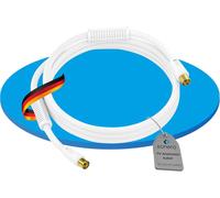 sonero Câble d'antenne SAT Câble coaxial Câble satellite avec Ferrite TV blindé 4 fois, pour HDTV, récepteur, Internet, satellite, DAB, radio, 2,0m