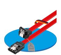 sonero® câble data SATA III 6Gb/s, 0.30m, coudé, rouge
