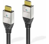 sonero® Câble Premium High Speed HDMI avec Ethernet, 10,0m, UltraHD / 4K / 60Hz, 18Gbps, noir