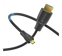 Sonero® câble Premium High Speed Micro HDMI vers HDMI 4K, fiche Micro HDMI D vers fiche HDMI A, contacts plaqués Or, double blindage, 3.00m