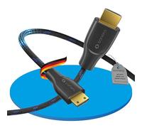 Sonero® câble Premium High Speed Mini HDMI vers HDMI 4K, fiche Mini HDMI C vers fiche HDMI A, contacts plaqués Or, double blindage, gaine textile, 0.50m