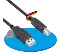 sonero® câble USB 2.0, câble de connexion, câble d'imprimante, fiche A vers fiche B, 480 Mbit/s, noir, 2.00m