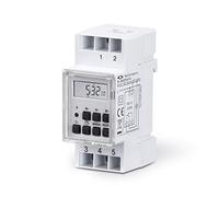 Sonero Minuterie numérique pour Installation sur Rail DIN dans Le Panneau de Commande, 3600W, écran LCD, 10 programmes de Commutation, minuterie 12/24h, IP20, Blanc S-DOTH10