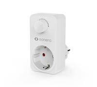 Sonero Prise variateur, adaptateur de variateur de prise avec régulateur de luminosité uniquement pour lampes LED à intensité variable, lampes halogènes, ampoules à incandescence, blanc