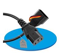 Sonero® Rallonge de câble d'alimentation Euro pour appareils électroménagers, Prise IEC C13 vers Prise IEC C14, 3 m, Noir