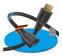 Sonero rallonge Premium High Speed HDMI 4K, prise HDMI A vers prise HDMI A, contacts plaqués or, double blindage, 2,00m noir