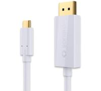 Sonero UCC021-010 USB-C câble DisplayPort, 4K 60Hz avec 18Gbps, USB 3.1, Old Fashion, Thunderbolt 3 compatible avec MacBook Pro, Samsung S8, Dell XPS 15 et d'autres ordinateurs USB-C, 1,0m, blanc