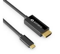 SON X-UCC020-020 - Fiche USB C sur câble DP, mode DP, 4K à 60Hz, 2m, noir