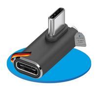 Sonero USB-C vers Prise USB tournée/coudée à 90°, fiche, Adaptateur USB-C, 240 W, 8K60 Hz, boîtier en Aluminium, Noir