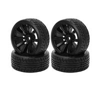 Sonew 1/10 RC Drift Car Pneus Tire Tire Set pour TT02 - sur Les Pneus et Roues en Caoutchouc à Dérive de la Route - Black RC Drift avec Une Meilleure Adhérence et Une Meilleure maniabilité