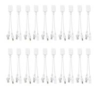 Sonew 10 Paires de caméras IP Câble POE RJ45 Adaptateur Alimentation par câble Ethernet Injecteur + Répartiteur CC 12 V