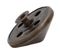 Sonew 100 Ensembles de Rivets en Forme de Champignon, Pointes et Goujons en Fer plaqué de 25mm pour la Réparation et la Décoration du Cuir (Bronze)