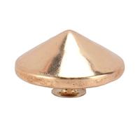 Sonew 100 Ensembles de Rivets en Forme de Champignon, Pointes et Goujons en Fer plaqué de 25mm pour la Réparation et la Décoration du Cuir (GOLD)