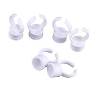 Sonew 100 Pack Tatouage D'encre Anneaux Jetables Microblading Pigment Colle Titulaire Tasse Semi Permanent Maquillage Cils Sourcils Tatouage D'encre Caps Petit(MedM Ohne Divider)