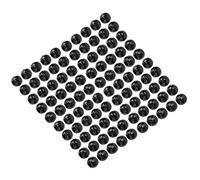 Sonew 100 Pièces Perles de Tressage de Cheveux Grand Trou 12mm Résine Plastique Dreadlocks Cheveux Barbe Perles pour Hommes Femmes Tresses Queues de Cheval Mariages Jeu de Rôle (BLACK)