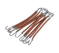 Sonew 10pcs Crochet De Support De Queue De Cheval, Crochet De Bande De Cheveux Élastique avec Bande De Caoutchouc Robuste, Pour Femmes Filles Cheveux Longs Bouclés Épais, Bureau (BROWN)