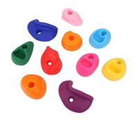 Sonew 10pcs Grands Tenues d'escalade Multicolores pour Les Murs d'escalade en Plein Air - Grips de Texture Rocheuse en Plastique Sûr avec Conception Confortable (Packs de Taille Moyenne 10)