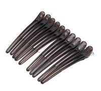 Sonew 10pcs Pinces à Cheveux pour le Coiffage, Pince à Bec de Canard Professionnelle Séparation de Cheveux Coiffure Coiffure épingle pour Cheveux épais et Fins(Le noir)