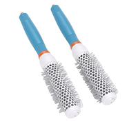 Sonew 2 Pièces Brosse à Cheveux Ronde en Céramique, Tube en Aluminium Résistant à la Chaleur Brosse à Cheveux avec Dents en Nylon, pour les Types de Usage Domestique en Salon (25#)