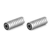 Sonew 20 Pièces Roulements à Billes 6001-2RS, Roulements à Billes à Gorge Profonde Scellés en Acier et en Caoutchouc pour moteur(12x28x8mm)