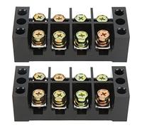 Sonew 2pcs 600V 60A Bornier, 3 Tailles Bande de Barrière de Bornier de Circuit de Terre) (4 positions (604))