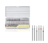 Sonew 30 Pcs Kit de Forets À Ongles et de Ponceuses À Diamant, Professionnel Pédicure Manucure Nail Drill Bit, Cuticule Peau Morte Propre pour Limes À Ongles Outils de Manucure