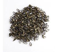 Sonew 300 pcs Caution Clips de Pince à Pression Clips Clasps Alliage connecteur pour pendentifs Collier Bracelet DIY Fabrication de Bijoux Outils(Dark Bronze)
