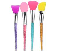 Sonew 4pcs brosse de masque en silicone, mélange de boue faciale, applicateur de brosse de maquillage en silicone, soins du visage