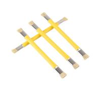 Sonew 4pcs Double Head Brush Dur Antistatique pour l'outil de Nettoyage de la Soudure Réparation du Téléphone Mobile avec Poignée d'isolation - Bleu (YELLOW)