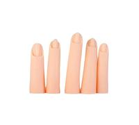 Sonew 5 PCS Doigts de Pratique du Nail Art, Faux Doigts en Silicone Portables pour la Formation au Nail Art avec Différentes Tailles, pour Les Amateurs Débutants, Les Artistes de