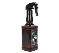 Sonew 500ml Bouteille de spray pour coiffure, Aspect bouteille de vin vintage Pulvérisateur d'eau Barber Vaporisateur vide pour coiffeur(Brown)
