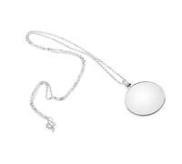 Sonew 5X Loupe Monocle Lentille, Chaîne Mini Portable Bijoux Suspendu Loupe avec Collier Suspendu pour Lire La Carte du Journal