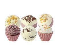 Sonew 6 Pièces Bombes de Bain D'aromathérapie, Boules de Douche Parfumées pour Soins de la Peau et Soulagement du Stress avec des Huiles Essentielles, pour Cadeau de Noël, D'anniv (3)