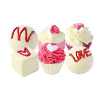 Sonew 6 Pièces Bombes de Bain D'aromathérapie, Boules de Douche Parfumées pour Soins de la Peau et Soulagement du Stress avec des Huiles Essentielles, pour Cadeau de Noël, D'anniv (4)