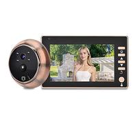 Sonew 960p Judas Numériqu, Caméra Écran Oeil de Chat Peephole de Porte Électrique 4.5 HD Enregistrement Vidéo Porte Téléphone Avec Vision Nocturne IR, PIR Motion Detection, Audio Bidirectionnel